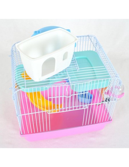 Gabbia per criceti con casina