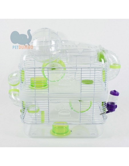 Gabbia criceto trasparente con sfera