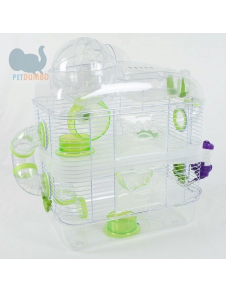 Gabbia criceto trasparente con sfera