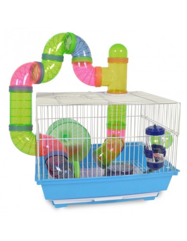 Gabbia criceto con tubi