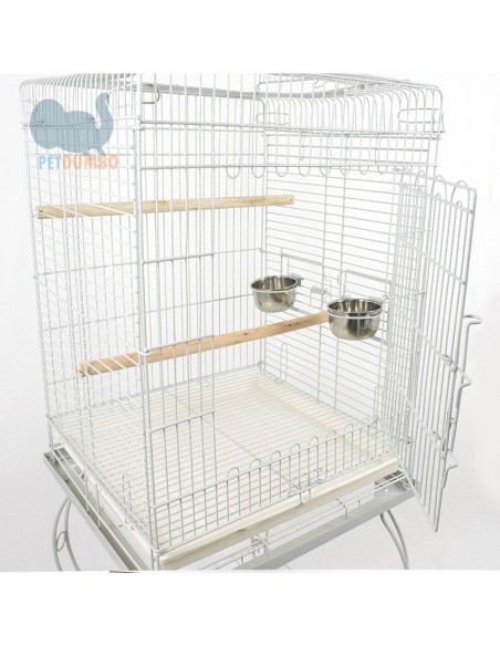 Gabbia pappagalli bianca