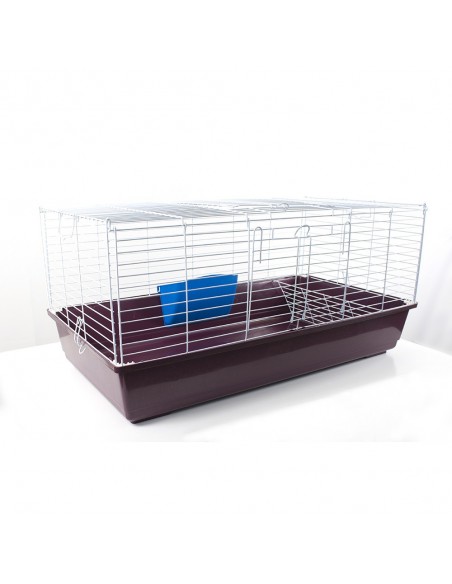 Gabbia coniglio e porcellino d'india con portafieno 99 cm.