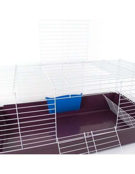 Gabbia coniglio e porcellino d'india con portafieno 99 cm.