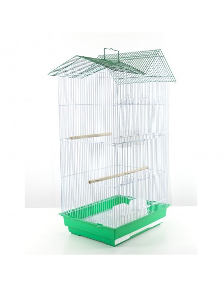 Gabbia inseparabili verde