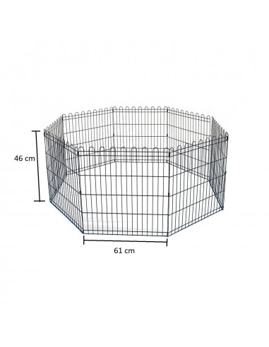 Recinto per Cani in Metallo 61x46h cm
