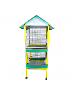 Gabbia Uccelli Voliera 2 Piani