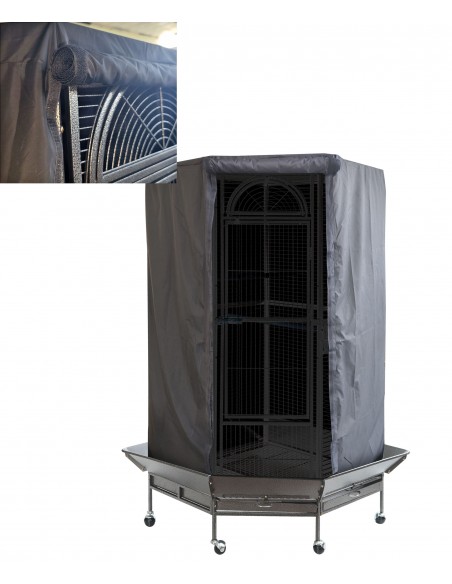 Gabbia pappagalli Little Corner con copertura aperta