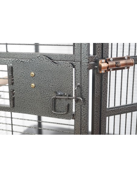 Gabbia pappagalli Corner House-chiusura