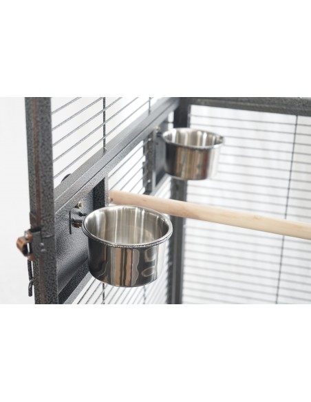 Gabbia pappagalli Corner House-mangiatoie