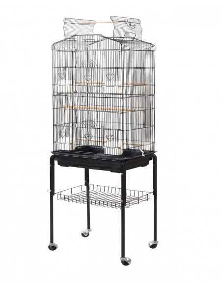 Gabbia Uccelli Deluxe con Carrello