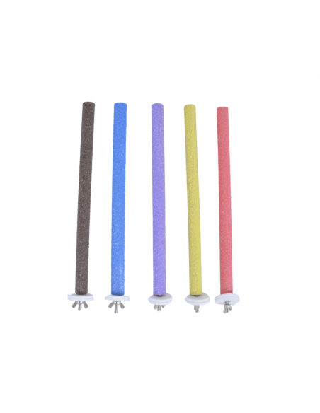 set posatoi colorati per gabbia pappagallo