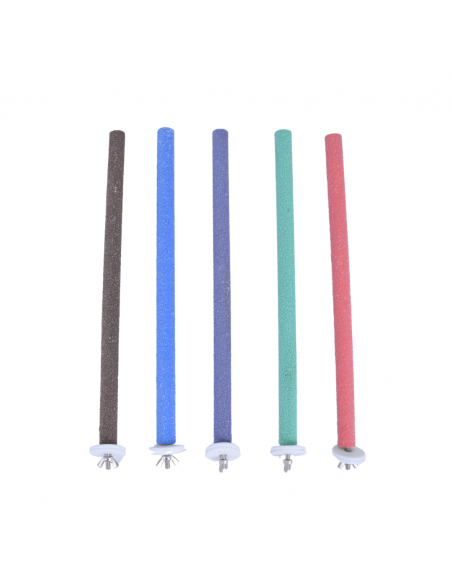 set posatoi colorati per gabbia pappagallo