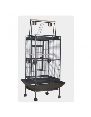 Gabbia pappagalli con carrello