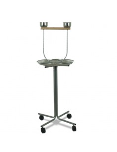 Trespolo alto per pappagalli con vassoio da 45 cm