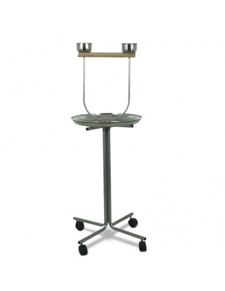 Trespolo alto per pappagalli con vassoio da 45 cm