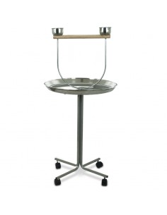 Trespolo alto per pappagalli con vassoio da 60 cm