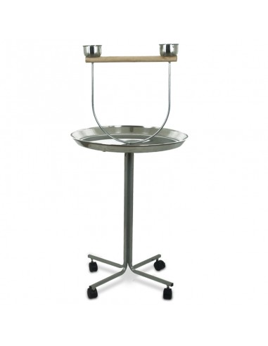 Trespolo alto per pappagalli con vassoio da 60 cm