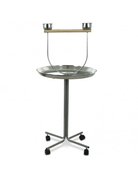 Trespolo alto per pappagalli con vassoio da 60 cm