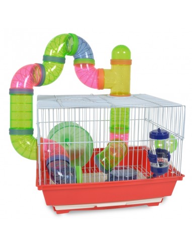Gabbia criceto con tubi