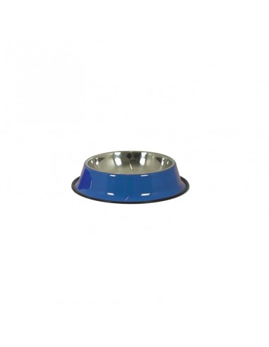 Ciotola acciaio per cani 11 cm blu