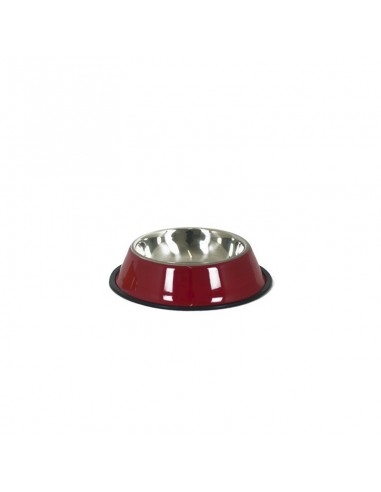 Ciotola acciaio per cani 11 cm rosso