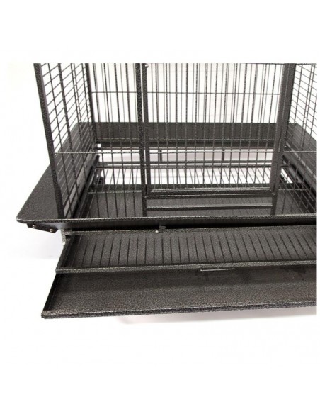 Gabbia pappagalli cenerino nera